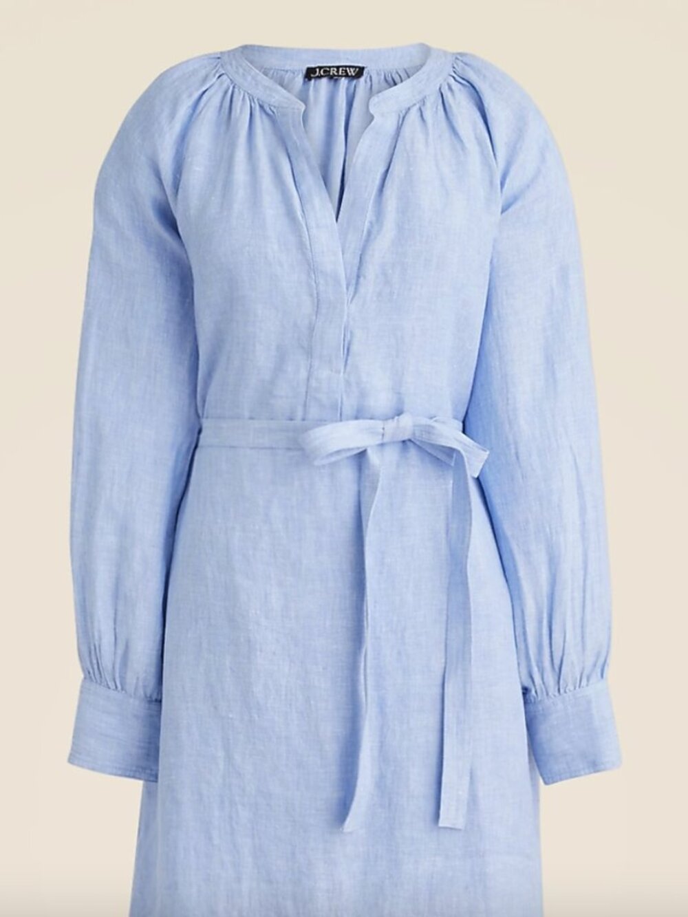 J. Crew Cabana Dress in Linen Blue Size M NWT
